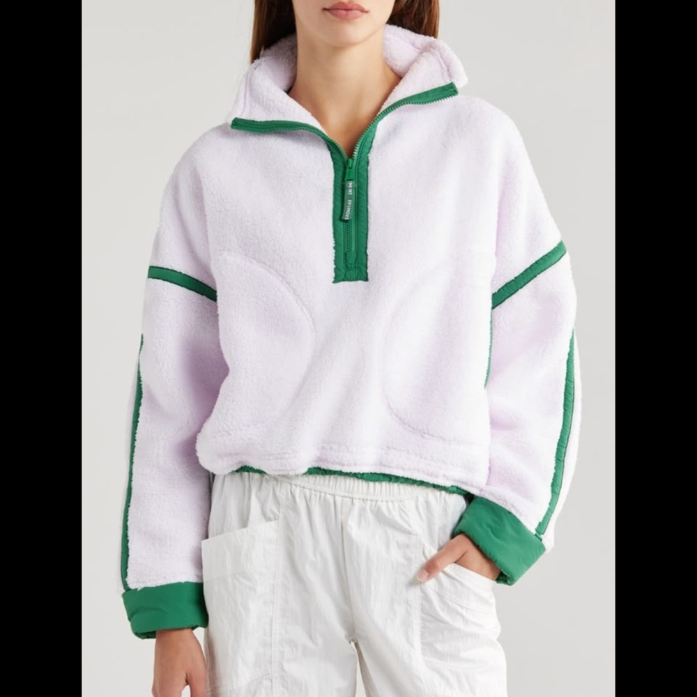 Free People mountain high fleece half zip